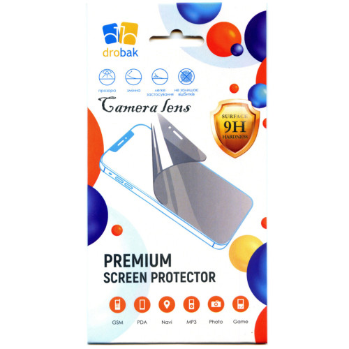 Скло захисне Drobak for camera 3D Apple iPhone 16 Pro (676762) – Drobak