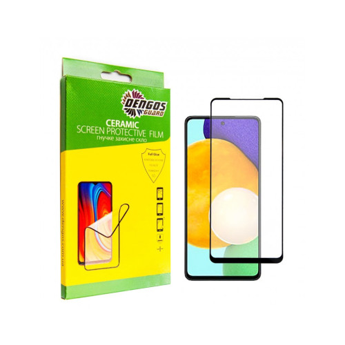 Скло захисне Dengos Ceramic Film Samsung Galaxy A53 (black) (TGCF-17) – DENGOS