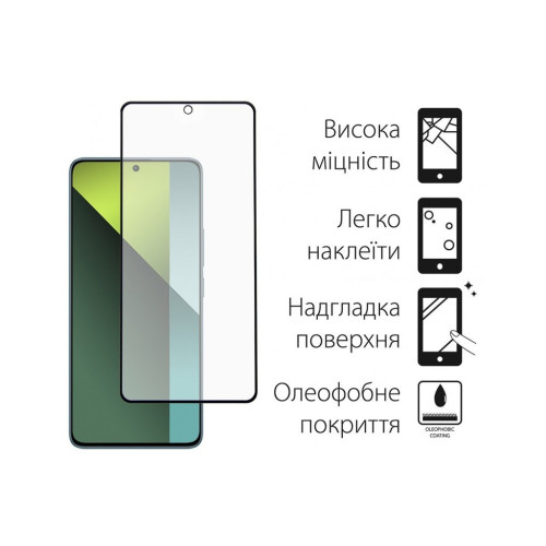 Скло захисне Dengos Xiaomi Redmi Note 13 4G 2pcs (DG-TG2P-15) – DENGOS (вид 1)