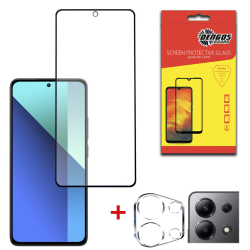 Стекло защитное Dengos Xiaomi Redmi Note 13 4G + camera module glass (DG-TGSCP-01) – DENGOS