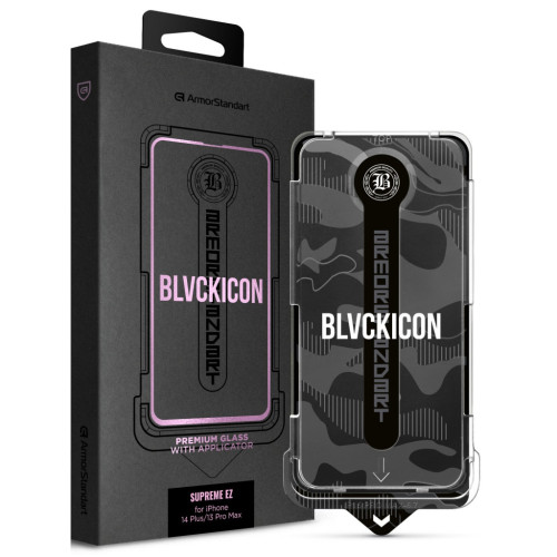 Стекло защитное Armorstandart Black Icon Supreme EZ iPhone 14 Plus/13 Pro Max (ARM79258) – Armorstandart
