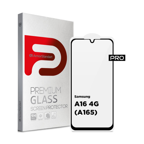Скло захисне Armorstandart Pro Samsung A16 4G (A165) Black (ARM80171) – Armorstandart