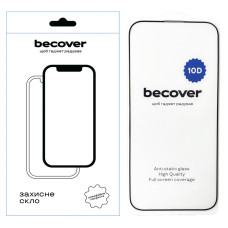 Стекло защитное BeCover Apple iPhone 16 Pro Max 10D Black (712324)