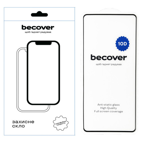 Стекло защитное BeCover Infinix Note 40 (X6853) 10D Black (712331) – BeCover