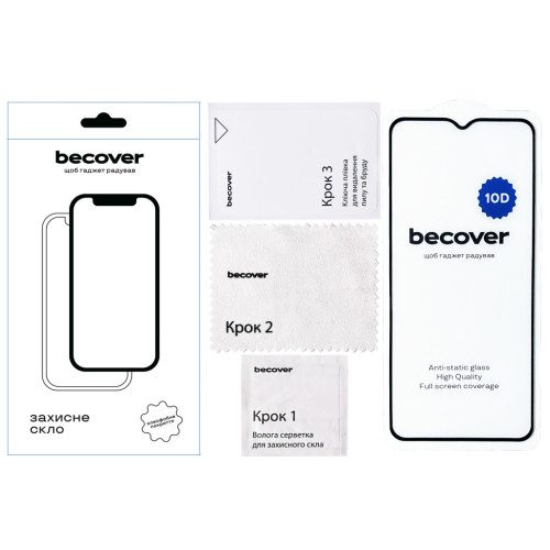 Стекло защитное BeCover ZTE Blade A34 10D Black (712336) – BeCover (вид 2)
