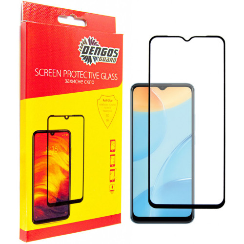 Стекло защитное Dengos Full Glue для Oppo A55 (black) (TGFG-207) – DENGOS