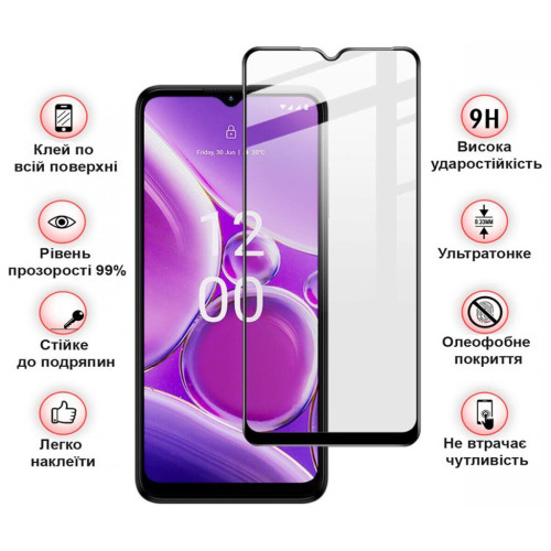 Стекло защитное BeCover Nokia G42 5G Black (710729) – BeCover (вид 2)