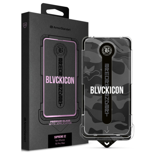 Стекло защитное Armorstandart Black Icon Supreme EZ iPhone 16 Pro Max (ARM80850) – Armorstandart