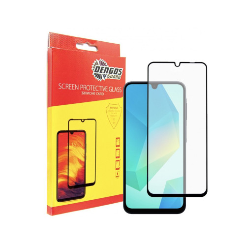 Скло захисне Dengos Full Glue Samsung Galaxy A16 5G (black) (TGFG-378) – DENGOS