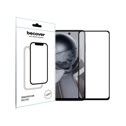 Скло захисне BeCover Poco F6 Pro Black (712585) – BeCover