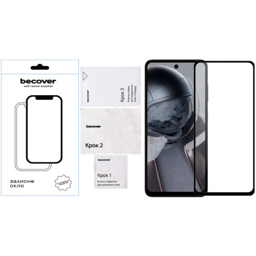 Скло захисне BeCover Poco F6 Pro Black (712585) – BeCover (вид 1)