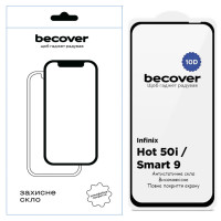 Стекло защитное BeCover Infinix Hot 50i (X6531) 10D Black (712713)