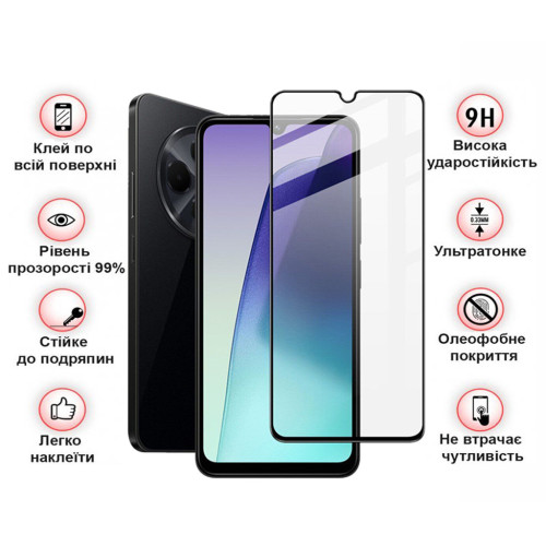 Скло захисне BeCover Xiaomi Redmi A4 5G Black (712884) – BeCover (вид 1)