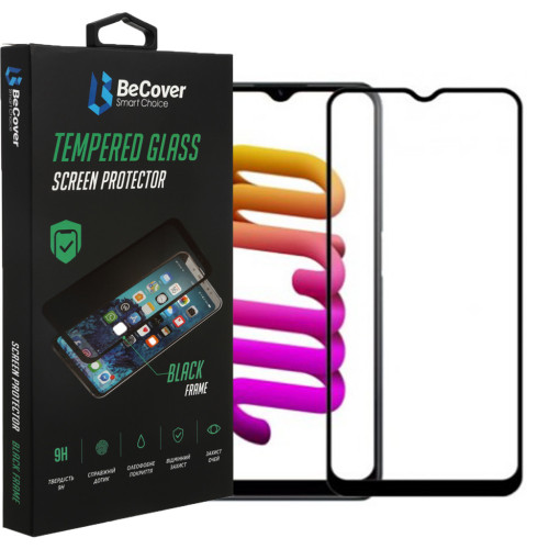 Скло захисне BeCover Realme C30/C30s/C33 Black (708568) – BeCover