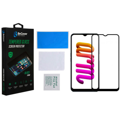 Скло захисне BeCover Realme C30/C30s/C33 Black (708568) – BeCover (вид 2)