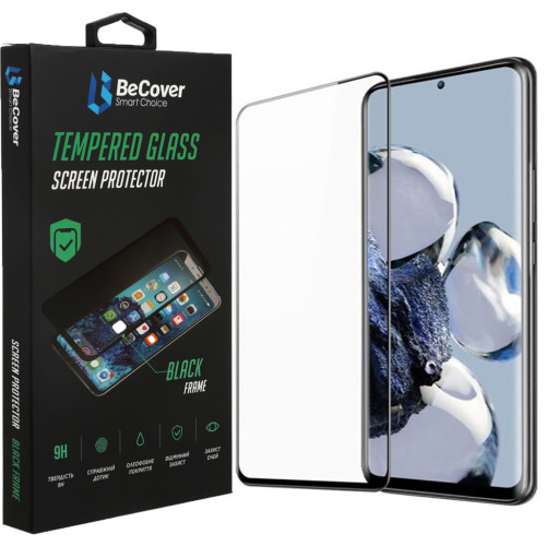 Скло захисне BeCover Xiaomi 12T / 12T Pro Black (708558) – BeCover