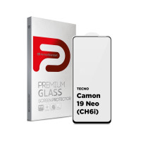 Стекло защитное Armorstandart Full Glue TECNO Camon 19 Neo (CH6i) Black (ARM62087)