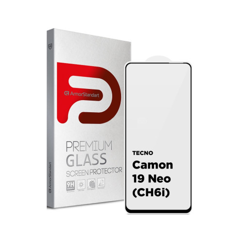 Скло захисне Armorstandart Full Glue TECNO Camon 19 Neo (CH6i) Black (ARM62087) – Armorstandart