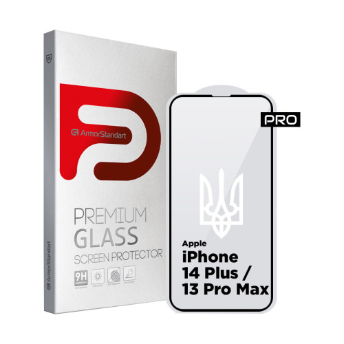 Стекло защитное Armorstandart Pro 3D LE Apple iPhone 14 Plus / 13 Pro Max Black (ARM65655) – Armorstandart