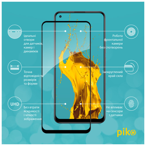 Скло захисне Piko Full Glue Realme 8 Pro (1283126523298) – Piko (вид 2)
