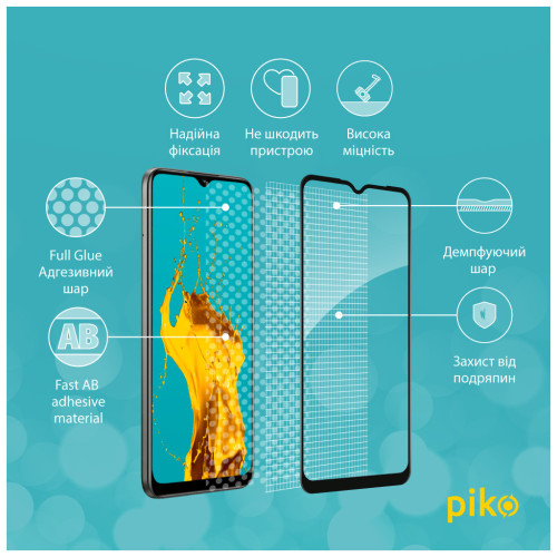 Стекло защитное Piko Full Glue RealMe C25Y (1283126519284) – Piko (вид 2)