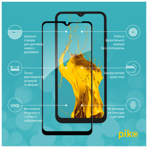 Скло захисне Piko Full Glue Samsung A04 (1283126544842) – Piko (вид 2)