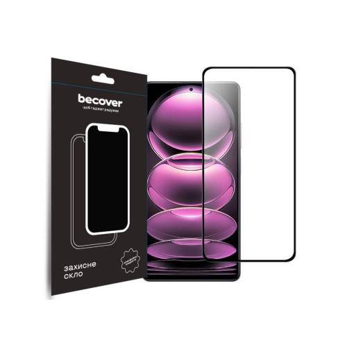 Скло захисне BeCover Poco X5 Pro 5G Black (708820) – BeCover