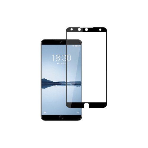 Стекло защитное PowerPlant Full screen Meizu 15 Plus Black (GL605163) – PowerPlant