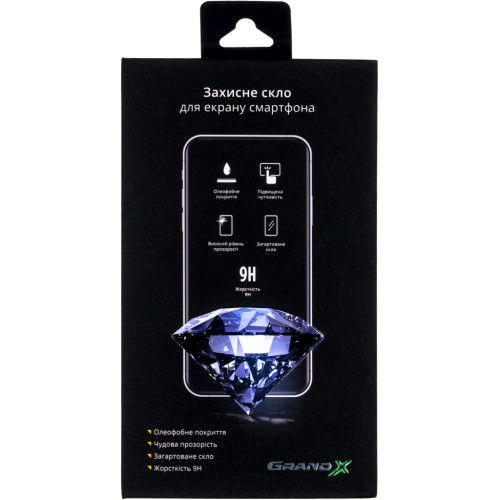 Скло захисне Grand-X Apple iPhone 14 Pro 9D black (AIP14PR9D) – Grand-X