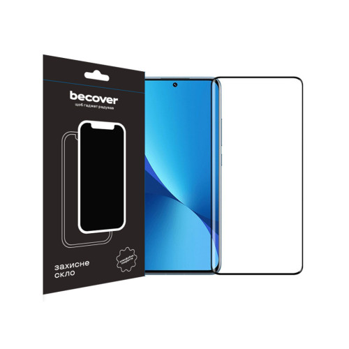 Скло захисне BeCover Xiaomi Redmi 12 Black (709610) – BeCover