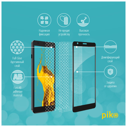 Стекло защитное Piko Full Glue ZTE Blade L9 (1283126517754) – Piko (вид 2)