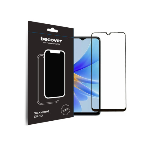 Скло захисне BeCover Oppo A17/A17k 4G Black (709774) – BeCover