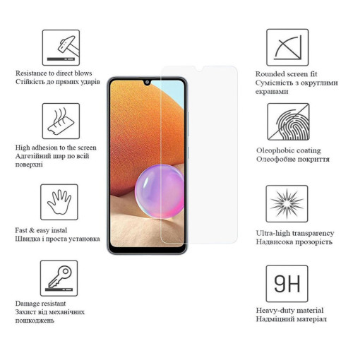 Скло захисне Drobak Samsung Galaxy A14 (717194) (717194) – Drobak (вид 1)