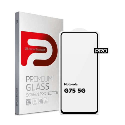 Стекло защитное Armorstandart Pro Motorola G75 5G Black (ARM83293) – Armorstandart