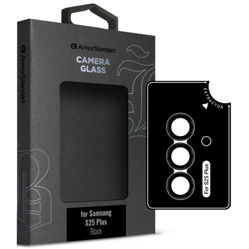 Скло захисне Armorstandart Camera Supreme BI Samsung S25 Plus Black (ARM83220) – Armorstandart