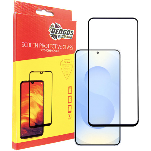 Скло захисне Dengos Full Glue Samsung Galaxy S25 (black) (TGFG-389) – DENGOS