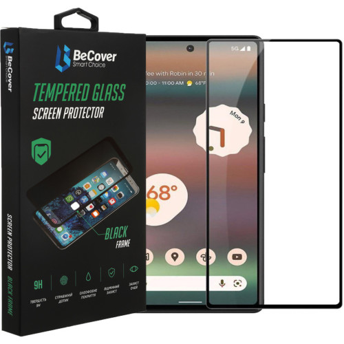 Скло захисне BeCover Google Pixel 6A Black (708757) – BeCover