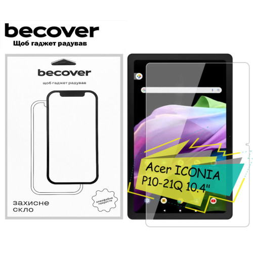 Скло захисне BeCover Acer ICONIA P10-21Q 10.4" (713127) – BeCover