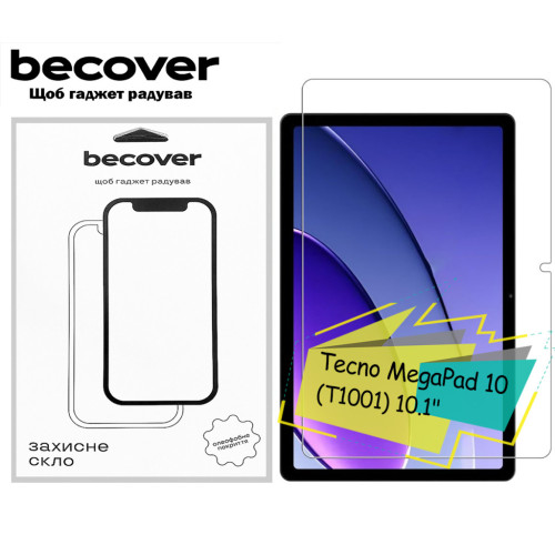 Стекло защитное BeCover Tecno MegaPad 10 (T1001) 10.1" (713125) – BeCover