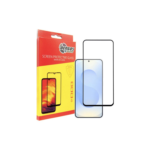 Скло захисне Dengos Full Glue Samsung Galaxy S25 Plus (black) (TGFG-390) – DENGOS