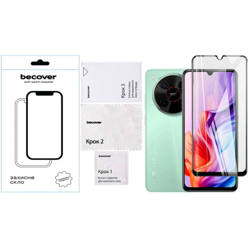 Скло захисне BeCover Nubia V70 Max Black (713456) – BeCover (вид 2)