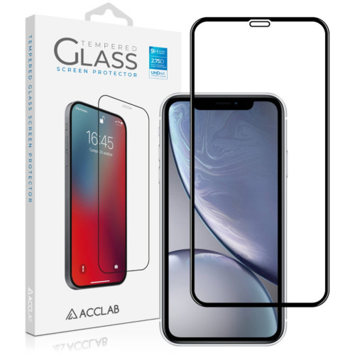 Скло захисне ACCLAB Full Glue ESD Apple Iphone XR/11 Black (1283126532146) – ACCLAB
