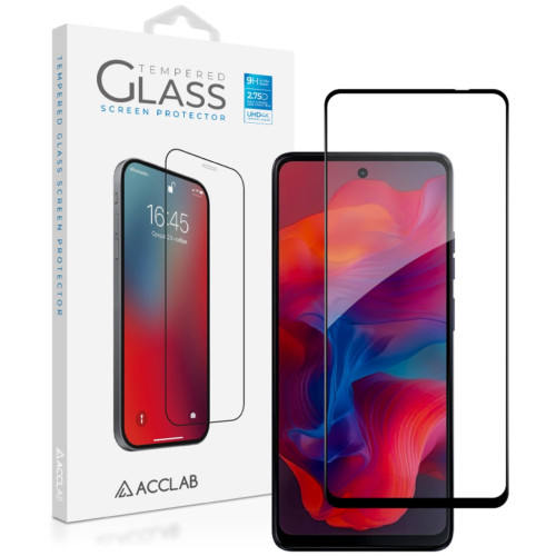 Стекло защитное ACCLAB Full Glue MOTO G04s Black (1283126612862) – ACCLAB
