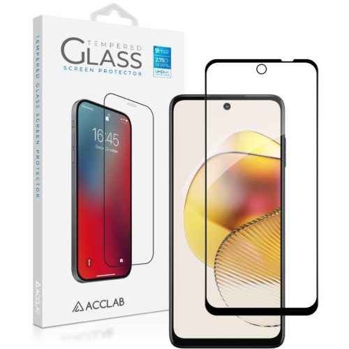 Стекло защитное ACCLAB Full Glue MOTO G73 Black (1283126567261) – ACCLAB
