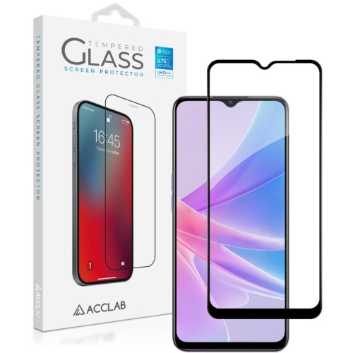 Стекло защитное ACCLAB Full Glue Oppo A58 4G Black (1283126583452) – ACCLAB