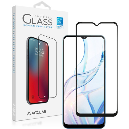 Скло захисне ACCLAB Full Glue Realme C30S Black (1283126551888) – ACCLAB
