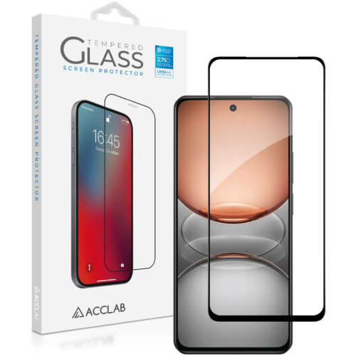 Скло захисне ACCLAB Full Glue Realme C75 Black (1283126608148) – ACCLAB