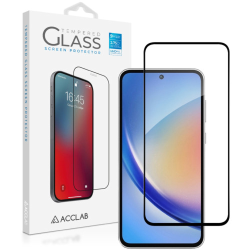 Скло захисне ACCLAB Full Glue Samsung A35 Black (1283126588778) – ACCLAB