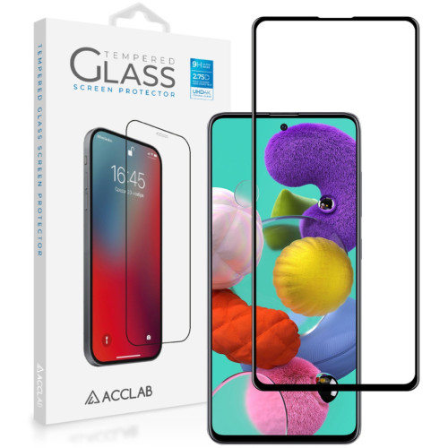 Скло захисне ACCLAB Full Glue Samsung A71 Black (1283126508622) – ACCLAB