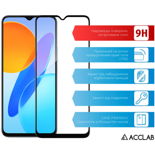 Скло захисне ACCLAB Full Glue Samsung M23 5G Black (1283126527043) – ACCLAB (вид 2)